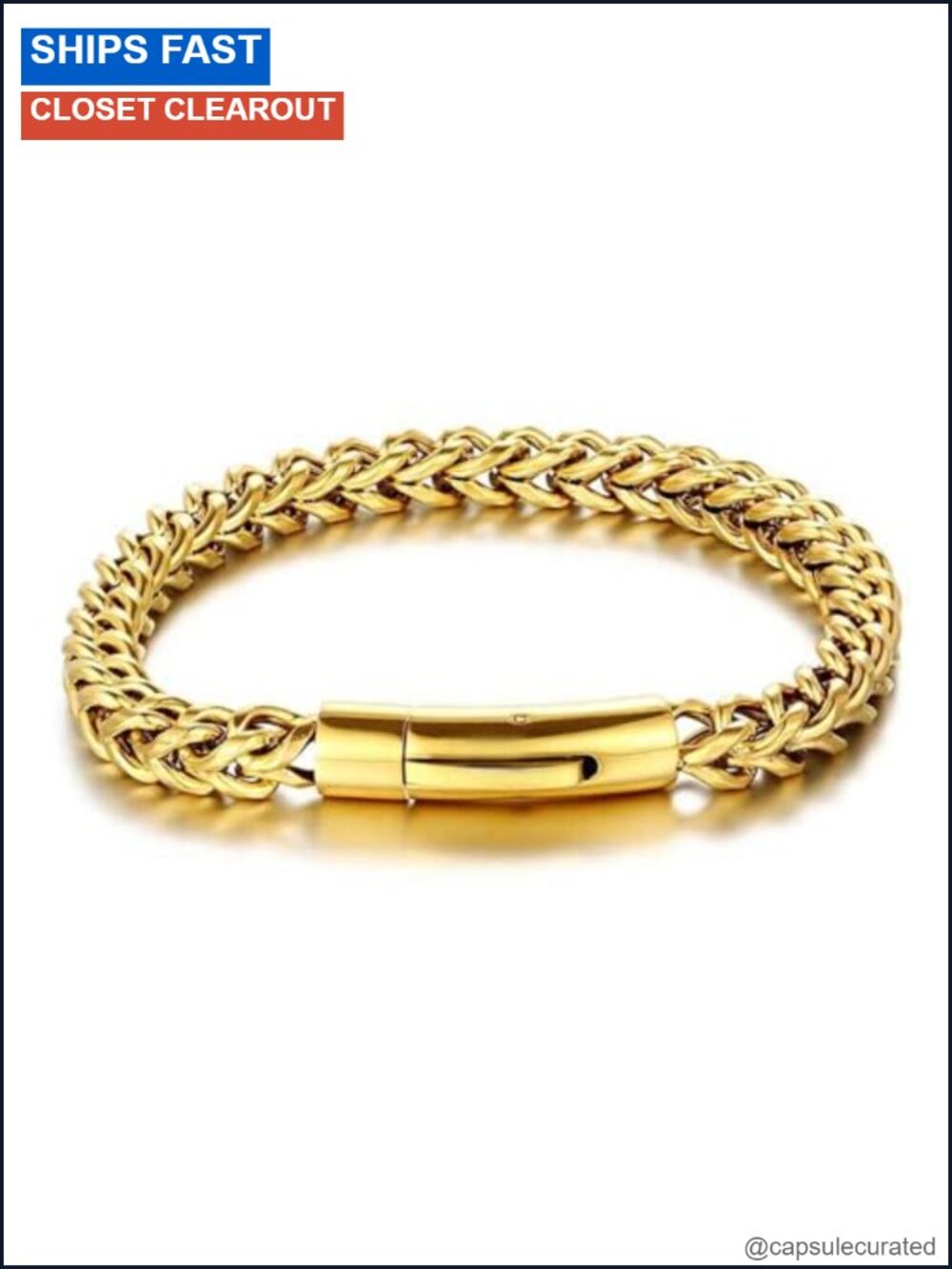 18K Gold Bracelet Chain Bangle Valentine's Day Christmas Gift